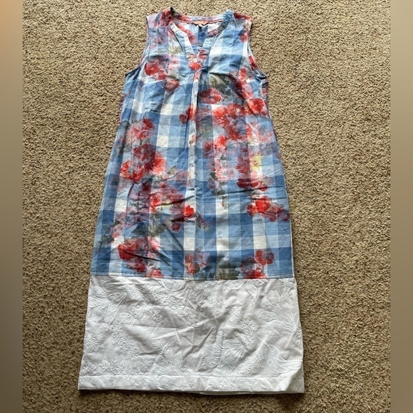 Joules midi length linen blend dress size 8*** read description - Picture 1 of 7